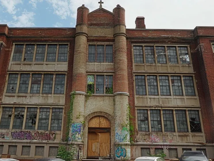 84 Year Old Man Lives Inside Abandoned High School - Don't Judge Until You See Inside!