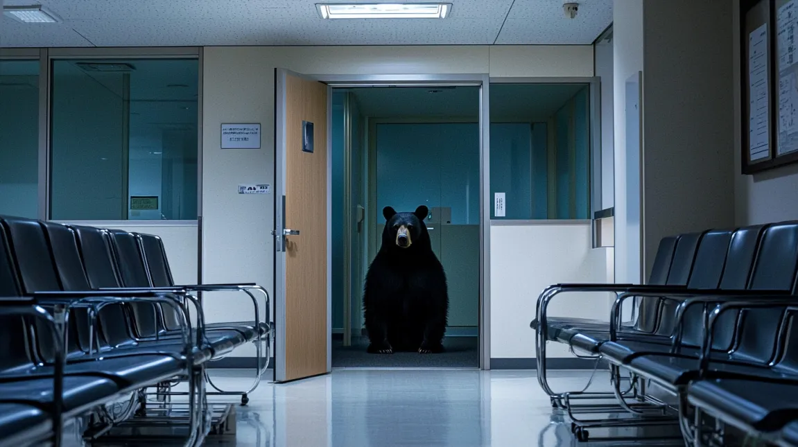 Bear Breaks Into Hospital - Nurse Brought to Tears by What It Carries in Its Mouth