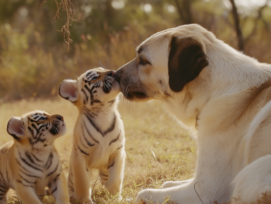 Dog Raises 3 Tiger Cubs – Years Later, Zookeeper Bursts Into Tears When Tiger Does The Unexpected