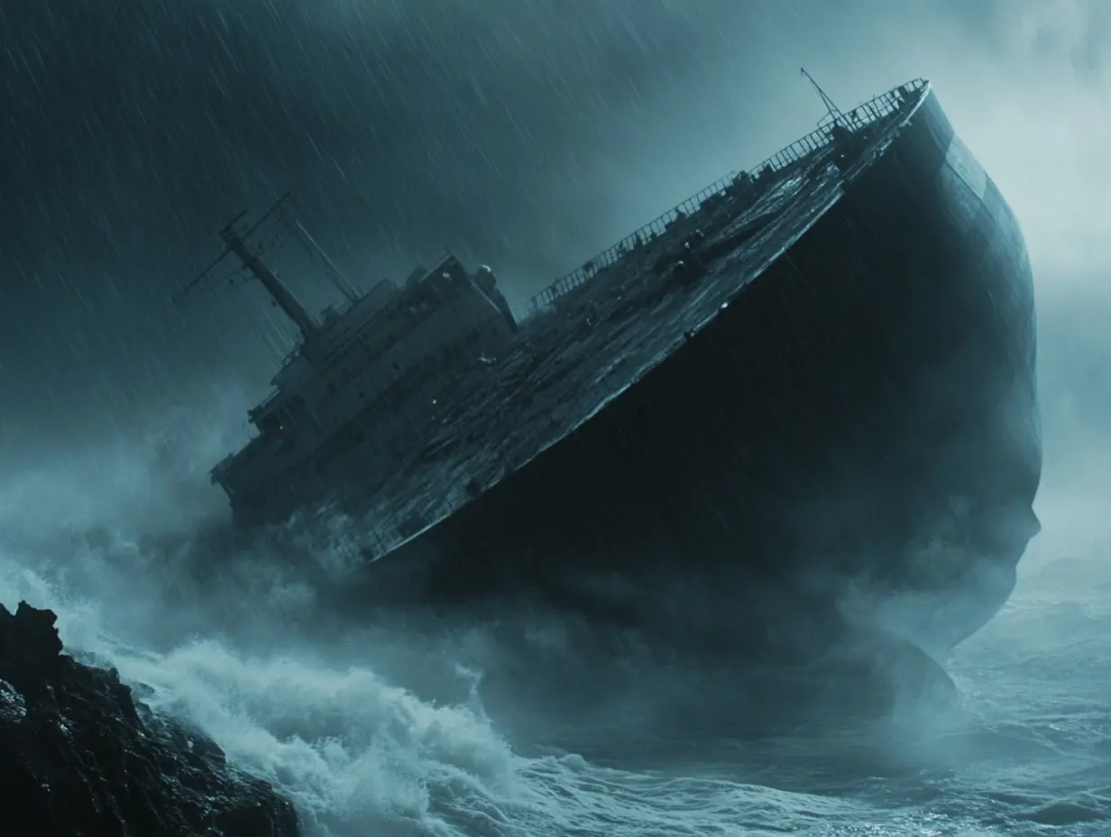 Abandoned Ship Drifts Towards A Village – Locals Turn Pale When They See What’s on It