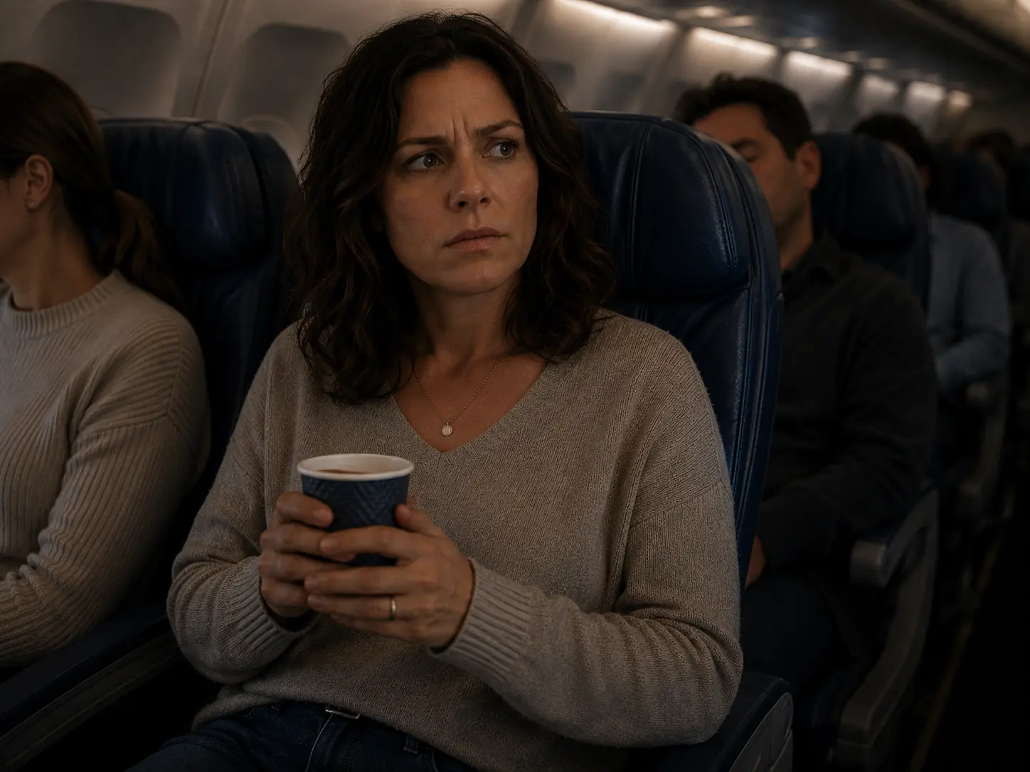 The Flight Attendant Kept Glaring at Me – Then She Slipped Me a Note That Made My Blood Run Cold 