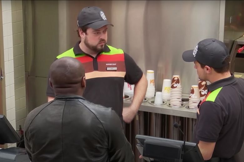 Teens Bullying Boy At Burger King, Don’t Notice Man On Bench