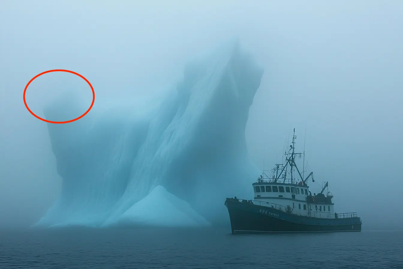 Fishermen Approach an Iceberg to Save a Stranded Animal—But What They Discover Is Far More Terrifying