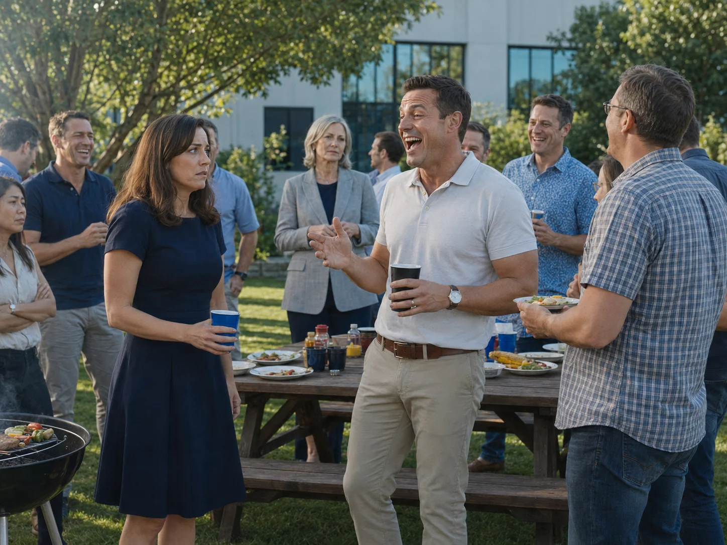 Her Husband Called Her Useless At A Company BBQ — Then She Said This To His Boss…