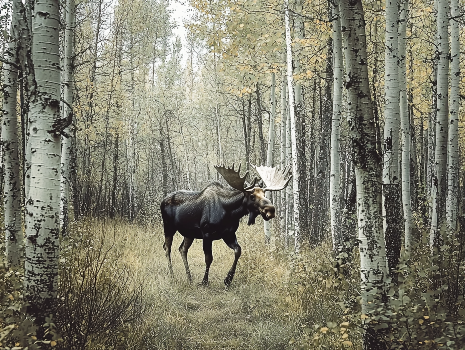 The Moose Approaches A Woman, and She Decides to Follow 