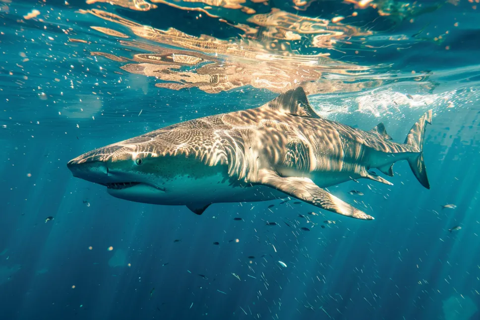 Giant whale won't leave diver alone - Then she notices the terrifying reason why