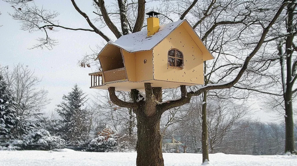 This Man Lives in a Cardboard Treehouse