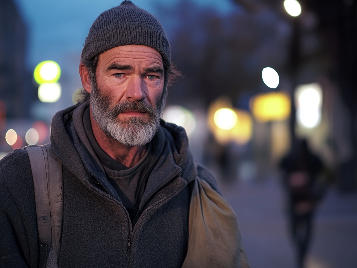 Homeless Man and His Dog Hear a Scream—What Happens Next Changes His Life Forever!