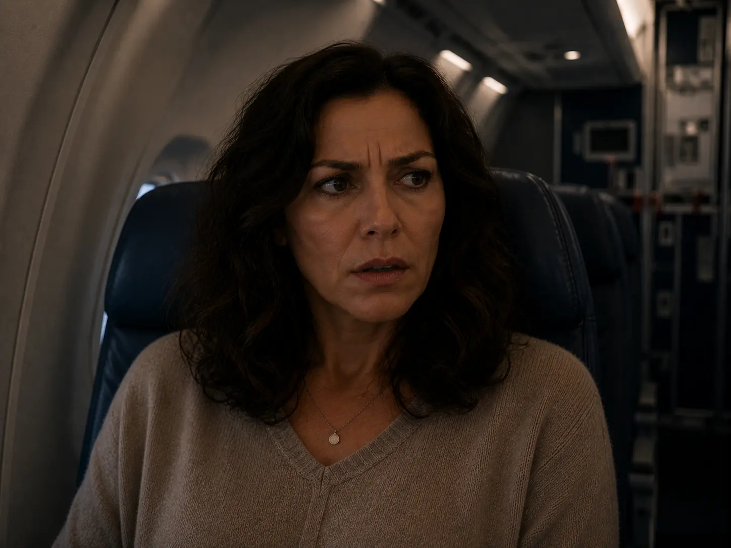 The Flight Attendant Kept Glaring at Me – Then She Slipped Me a Note That Made My Blood Run Cold 