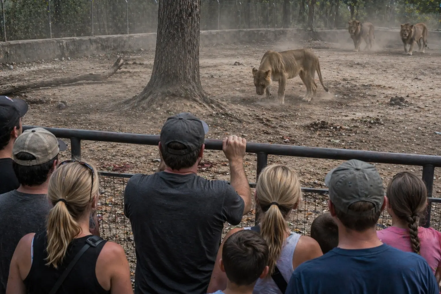 This Baby Monkey Fell Into a Lion Enclosure—What Happened Next Had Everyone Holding Their Breath