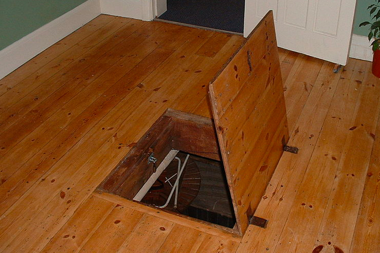 Their grandfather passed away, then they found a trap door in his living room