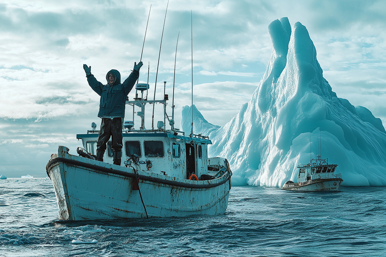 Fishermen Approach an Iceberg to Save a Stranded Animal—But What They Discover Is Far More Terrifying