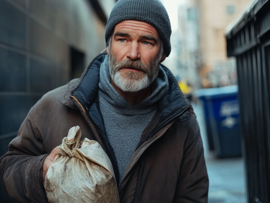 Homeless Man and His Dog Hear a Scream—What Happens Next Changes His Life Forever!