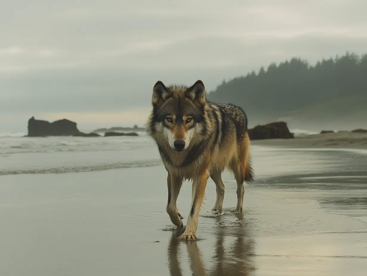 Woman Follows Wolf into the Sea After It Approaches Her on the Beach—What She Found Broke Her Heart