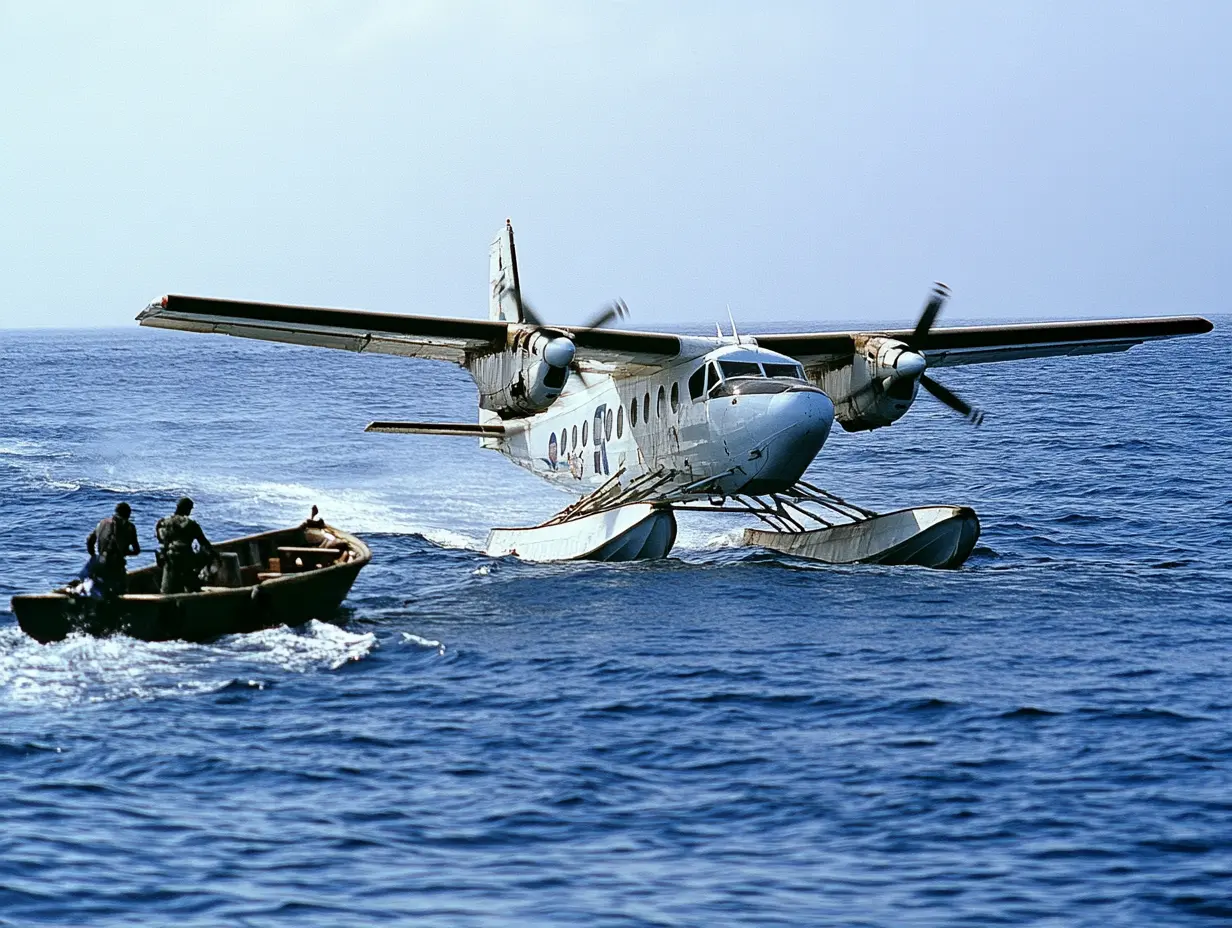 Seaplane Performs An Emergency Landing In The Ocean And Encounters Pirates – But What The Pilots Do To Survive Stuns Them All!