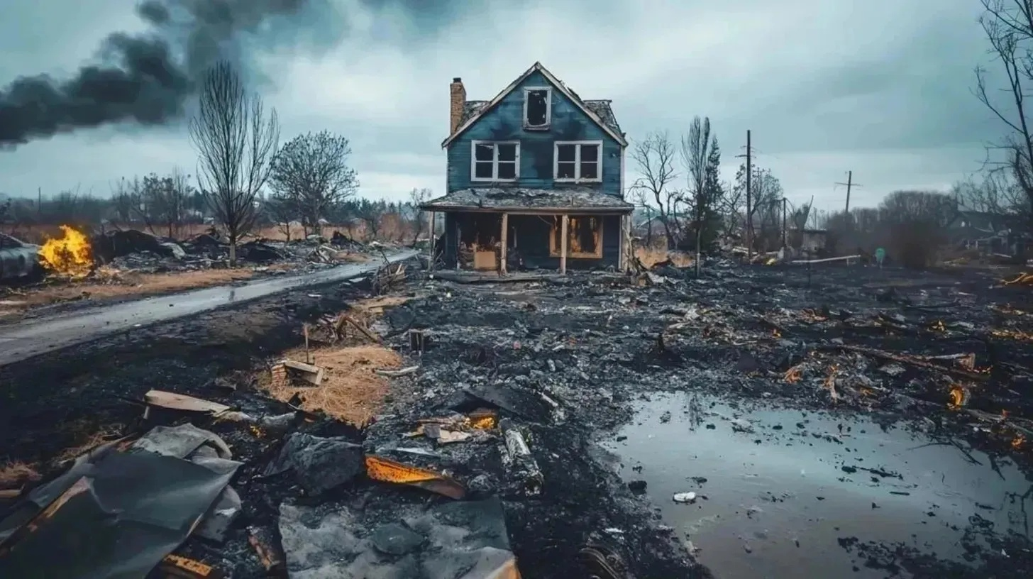 "This 80-year-old woman’s house survived the flames. What saved it from collapse?"