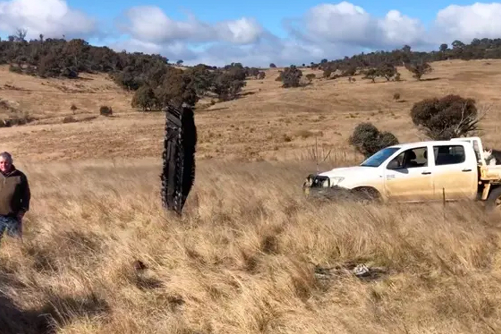 A Mysterious Large Object From Outer Space Crashed On A Sheep Farm In Australia 