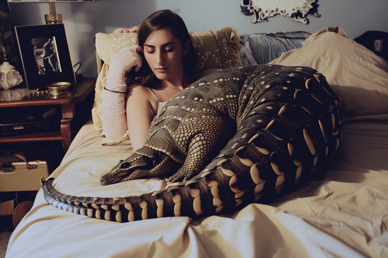 Woman Thought She Could Sleep Safely With Her Pet Armadillo Every Night, Until The Vet Showed Her The Startling Truth