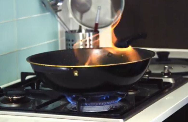 Grease fire?! Put it out with THIS handy product you already own!