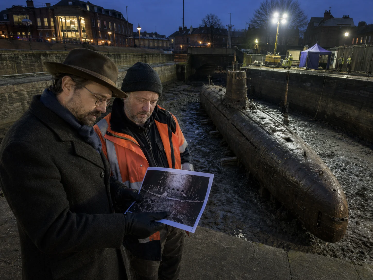 Submarine Emerges in the Middle of the City –Then Maintenance Workers Take a Look Inside