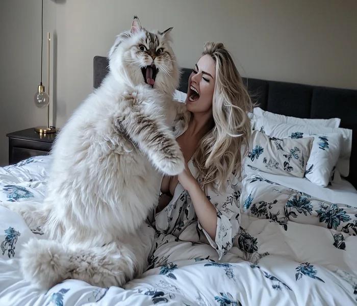 Cat Won’t Leave Woman Alone - When Husband Discovers Why, He Calls The Police
