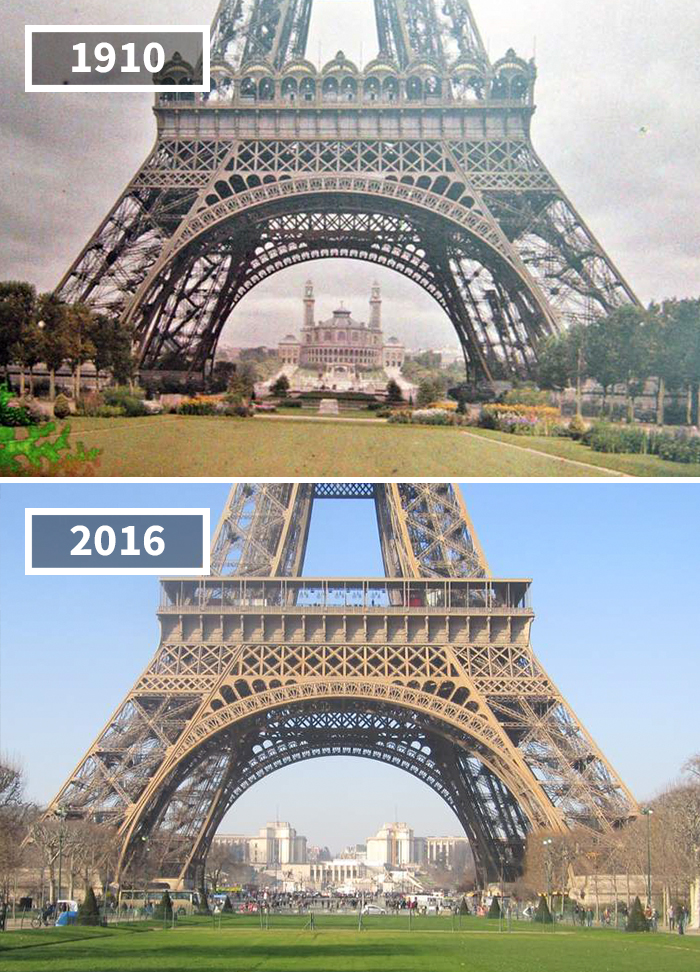 These photo's were taken 100 years apart and it's crazy how much the world has changed!