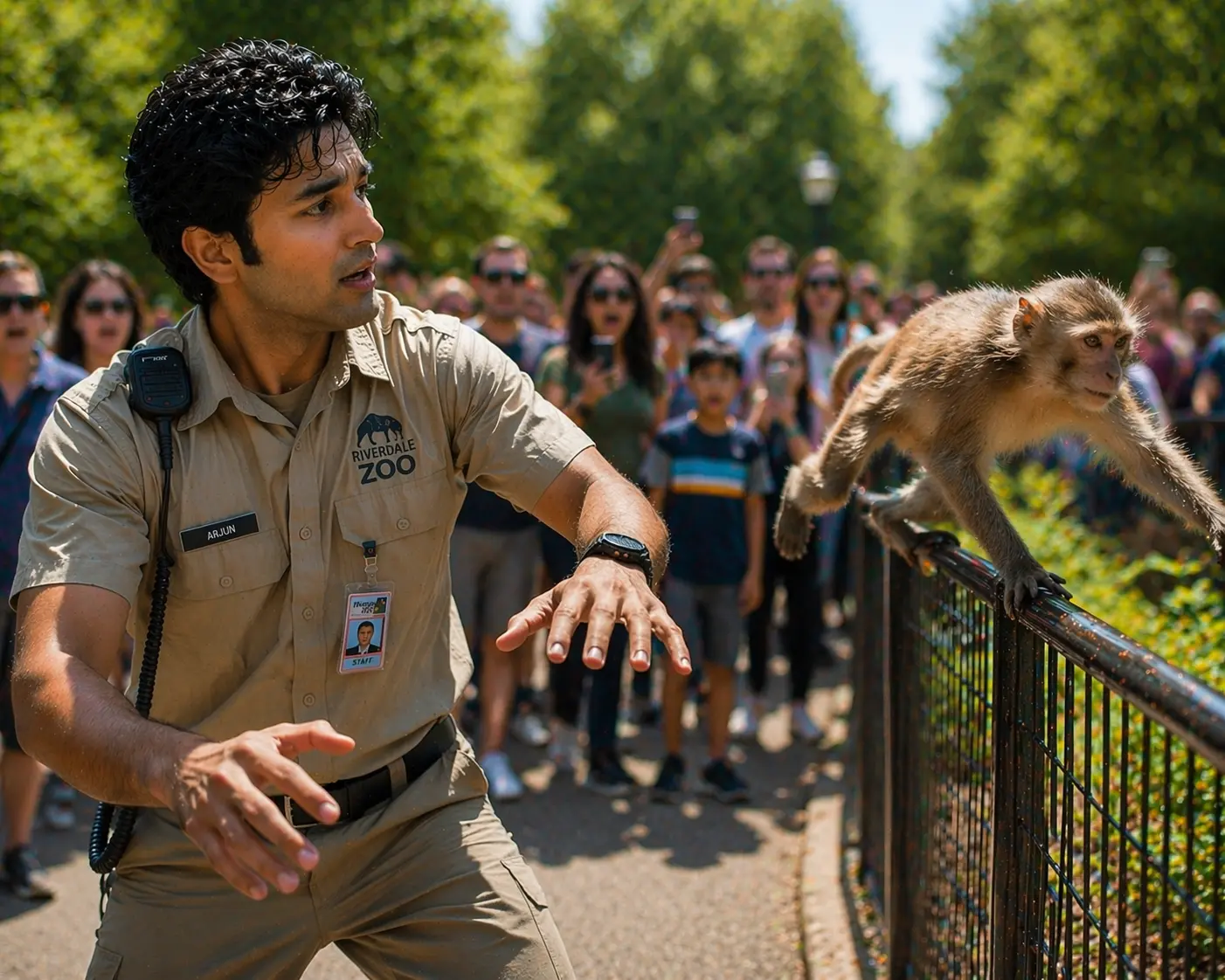 This Baby Monkey Fell Into a Lion Enclosure—What Happened Next Had Everyone Holding Their Breath