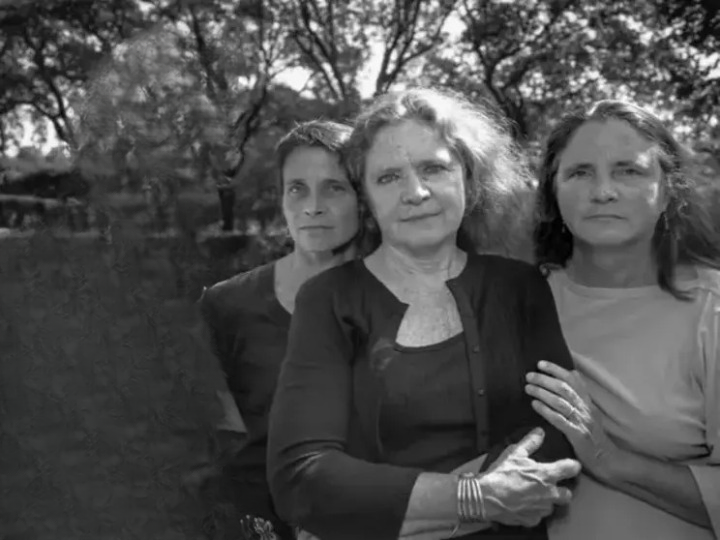 Identical triplets take the same birthday picture for 33 years