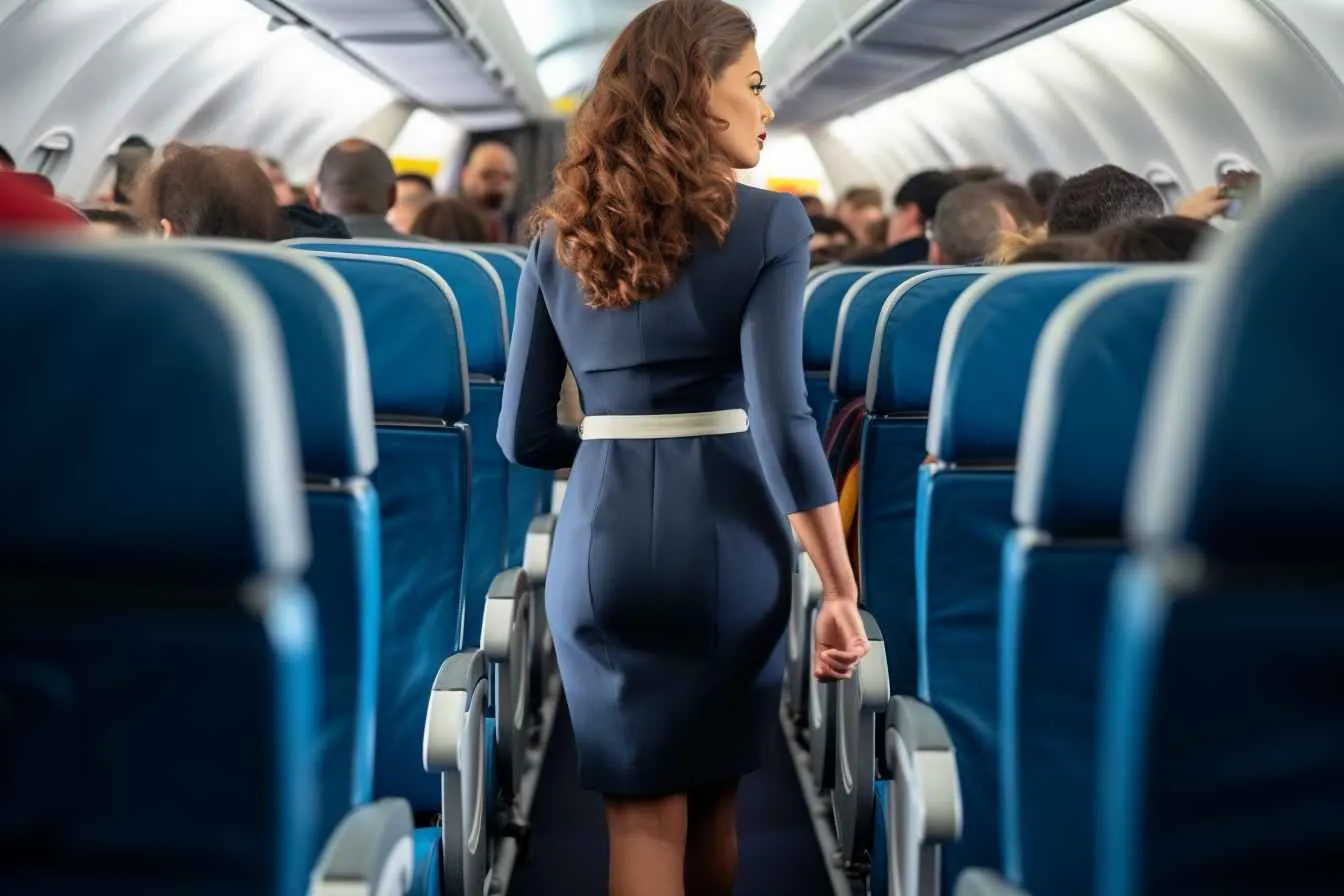 Flight Attendant Sees Husband On Plane - Notices Surprising Detail