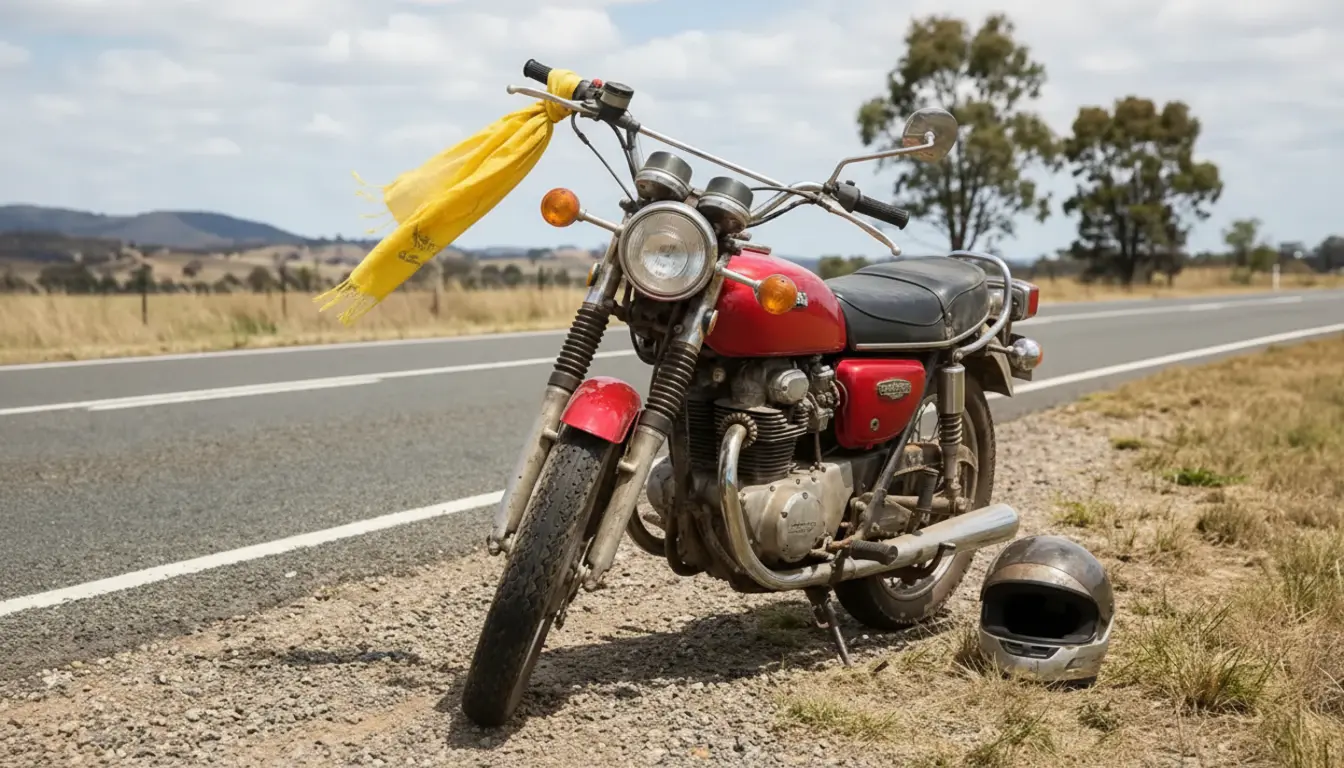 This Is What the Yellow Cloth and Other Secret Signals from Motorcyclists Mean