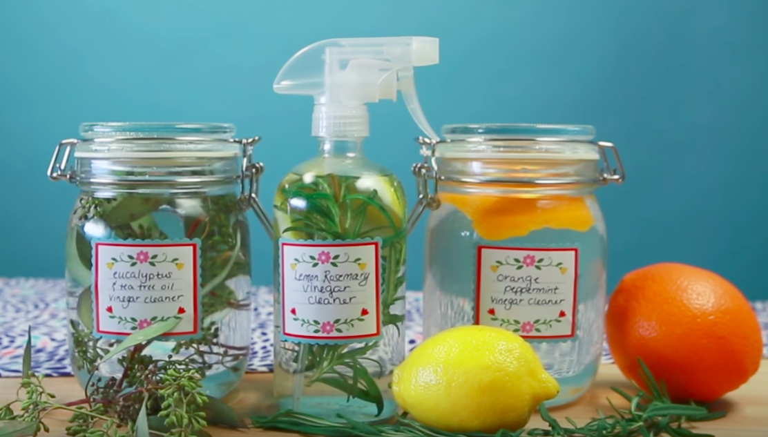 Make these cheap and simple DIY scented vinegar cleaners and your house will always smell clean and fresh!