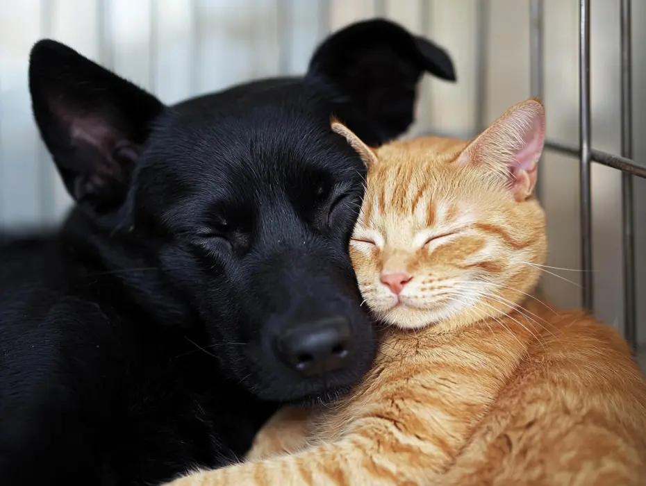 Dog Keeps Hugging Friend Before Being Put To Sleep – The Reason Behind It Will Leave You Speechless