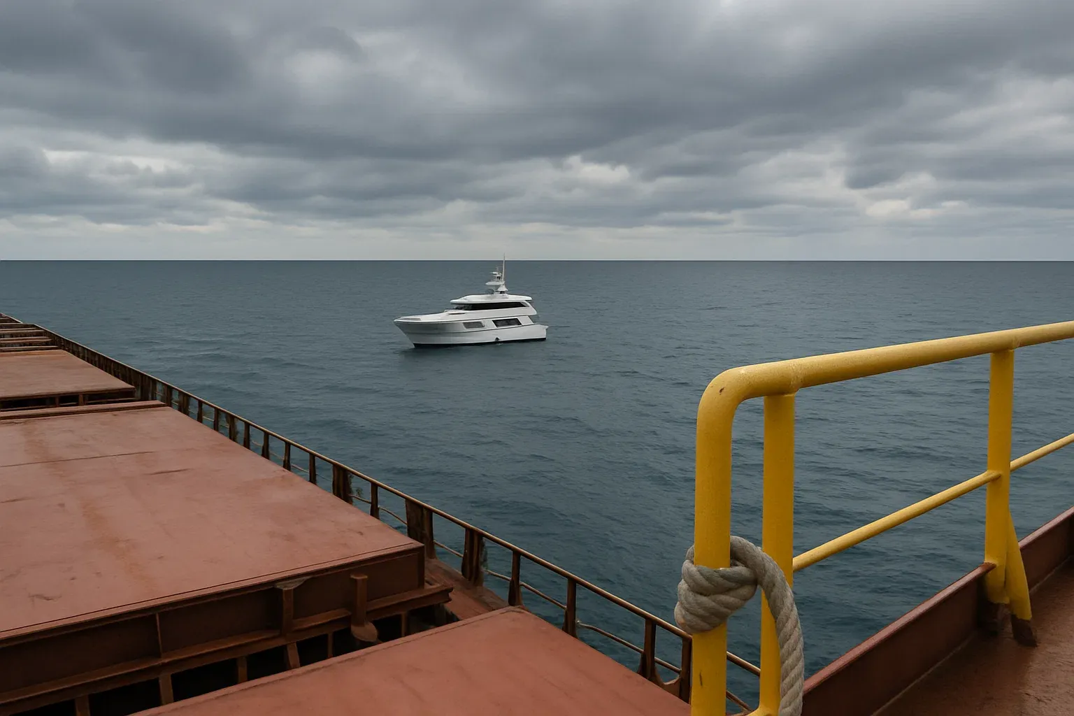 Ship Crew Finds Abandoned Yacht in Open Sea – When They Board, Their Blood Runs Cold
