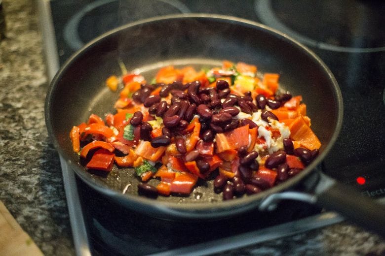 Can't find a lid for your pan? This simple trick works great too