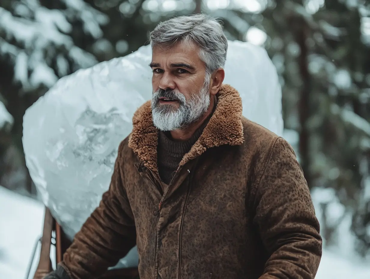 A farmer went into the woods for firewood—but he found something chilling encased in ice.