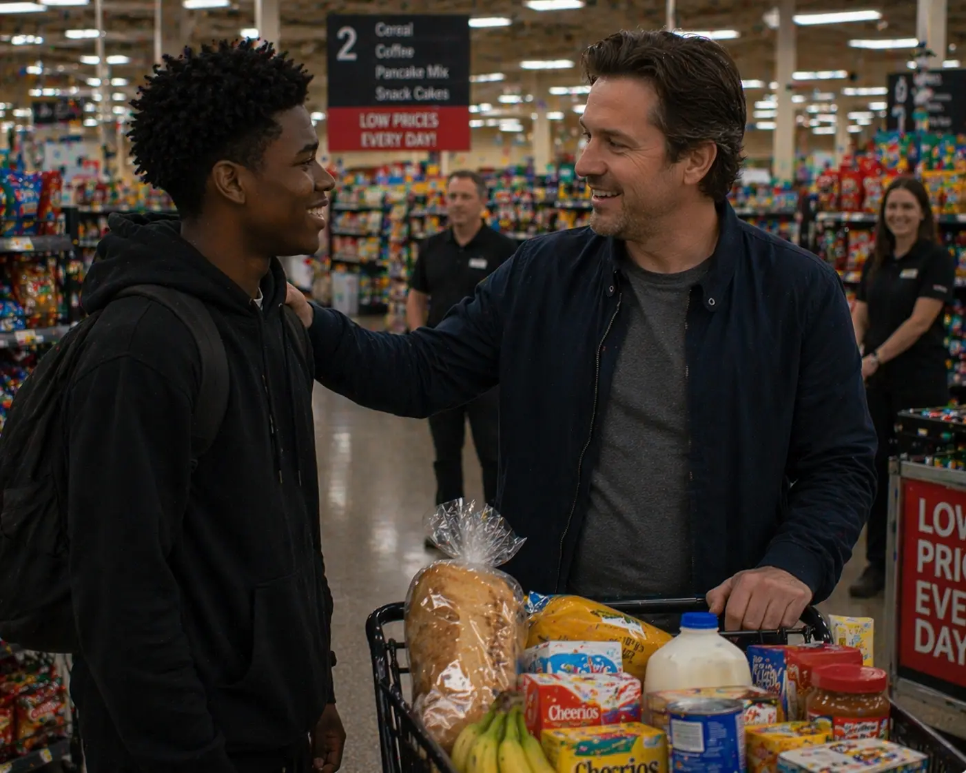 Teen Offers To Carry Groceries For Food, But Once He Heads Inside His World Starts Spiraling