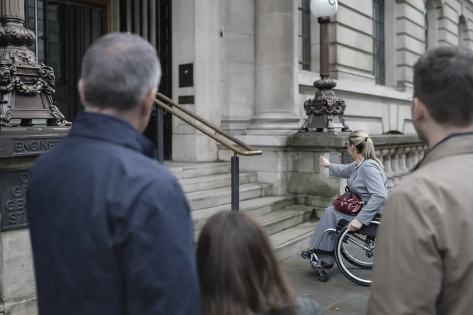 This Lady in a Wheelchair Refused Help at the Stairs — What Happened Next Silenced the Entire Crowd