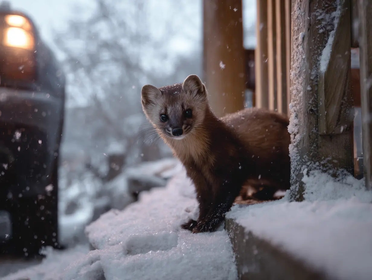 A Tap on the Hood Before Starting Can Prevent Serious Mechanical Damage and Animal Suffering in Winter