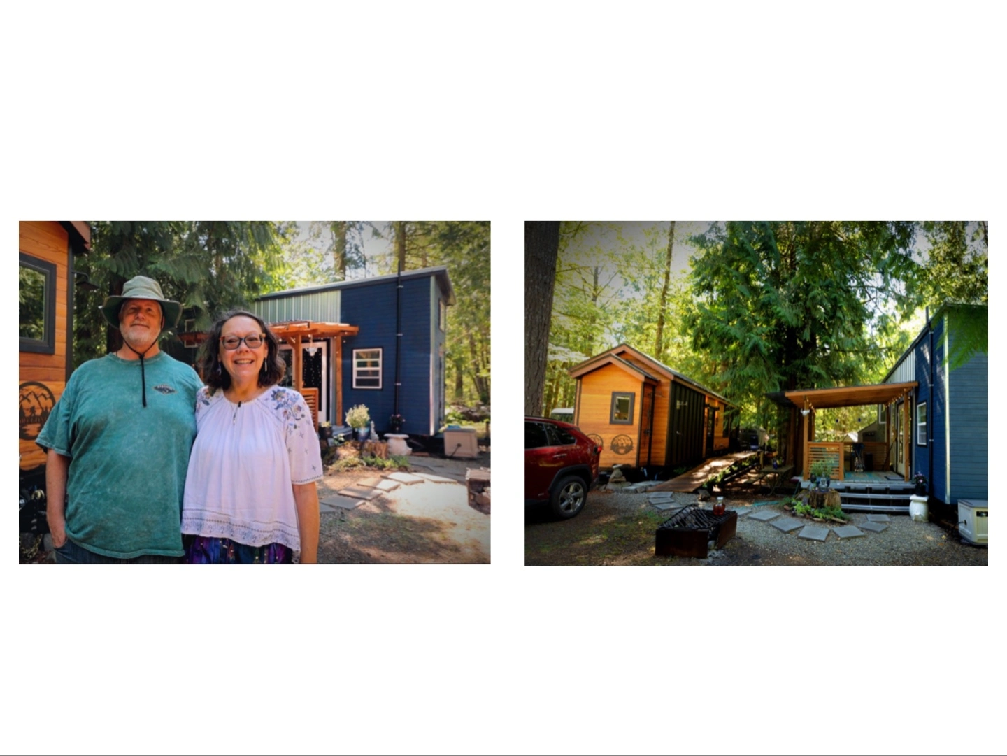 This Couple Lives In 2 Tiny Side-by-side Homes and You Won’t Believe How Much They Save Every Month!