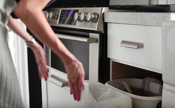 Stinky trash can? Put THIS in there before putting in the trash bag!