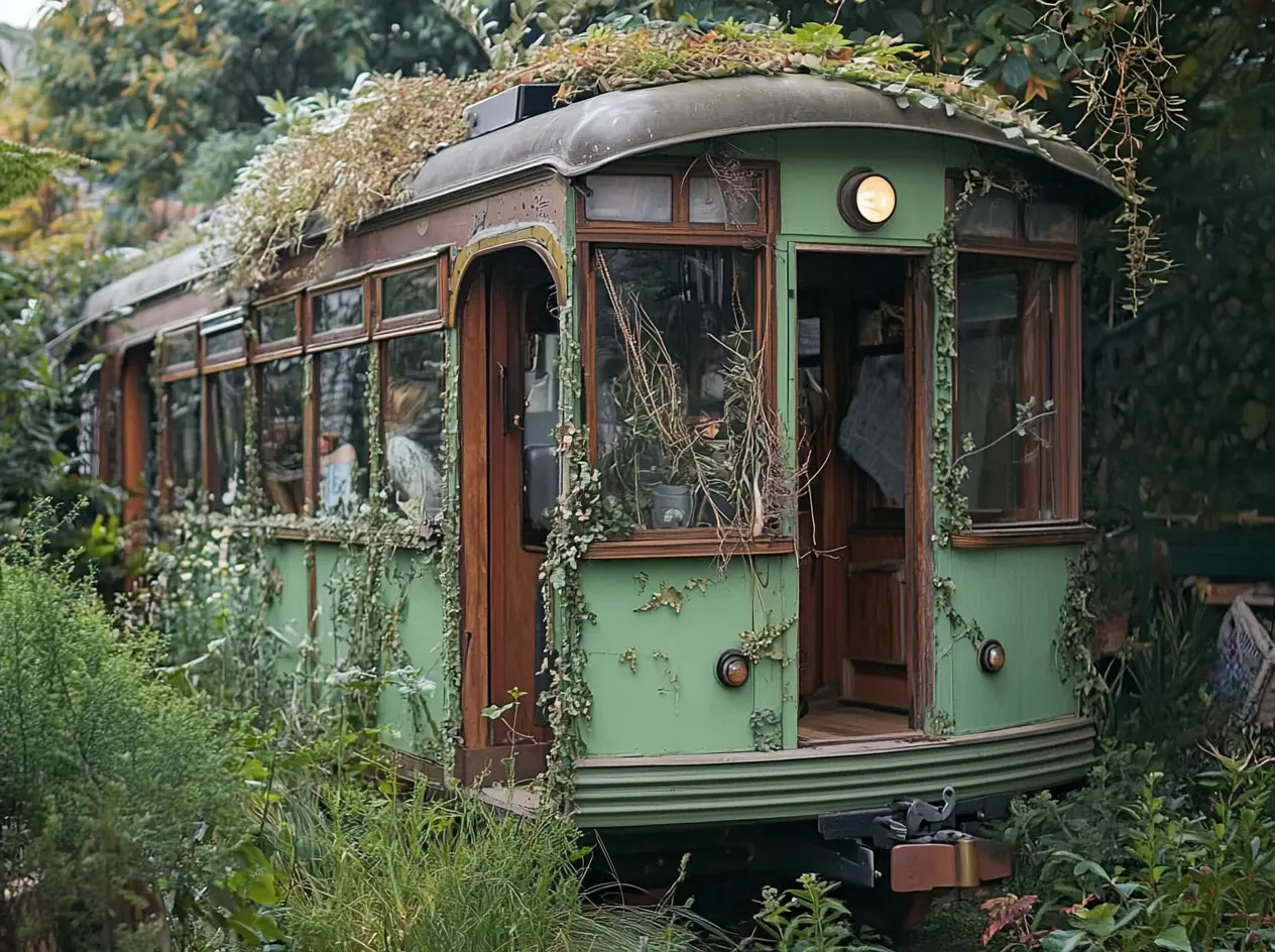 This 21 Year Old Woman Lives in an Old Tram Cart - Don't Judge Until You See Inside!