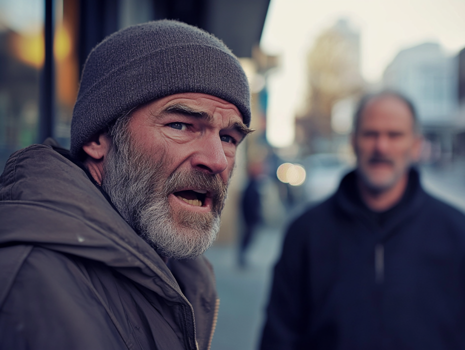 Homeless Man and His Dog Hear a Scream—What Happens Next Changes His Life Forever!