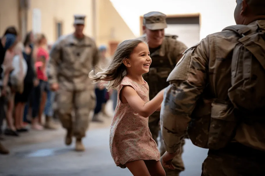A Marine Rushes Home To Greet his Wife, But Is Surprised When He Sees Her