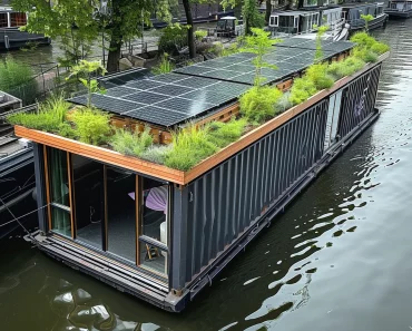 Unglaublich! Wie ein niederländisches Duo einen alten Frachtcontainer in ein schwimmendes Wunderland verwandelte