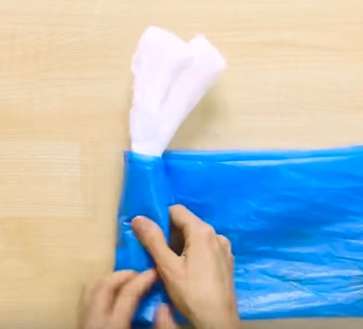 Plastiktüten Falttechnik 7