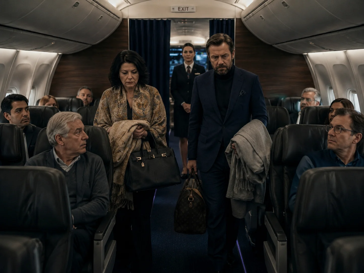 Arrogantes Paar schnappt sich die Luxus-Suite im Flugzeug – bis der eigentliche Bewohner auftaucht und das hier tut…