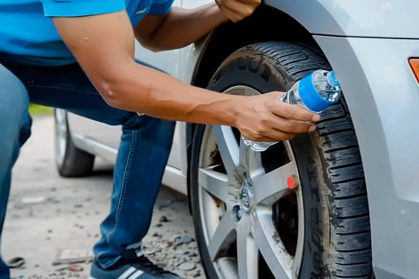 Warum Sie nicht zögern sollten, die Polizei zu rufen, wenn Sie eine Flasche auf Ihrem Reifen entdecken
