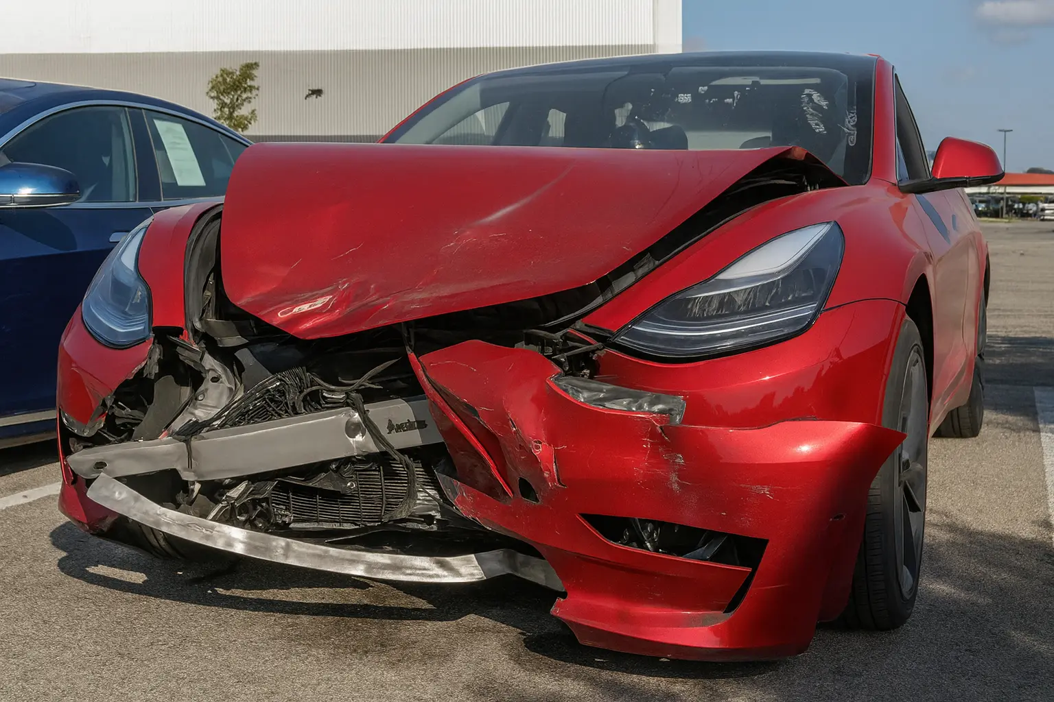Teenager restauriert verunglückten Tesla - und entdeckt dann etwas völlig Unerwartetes