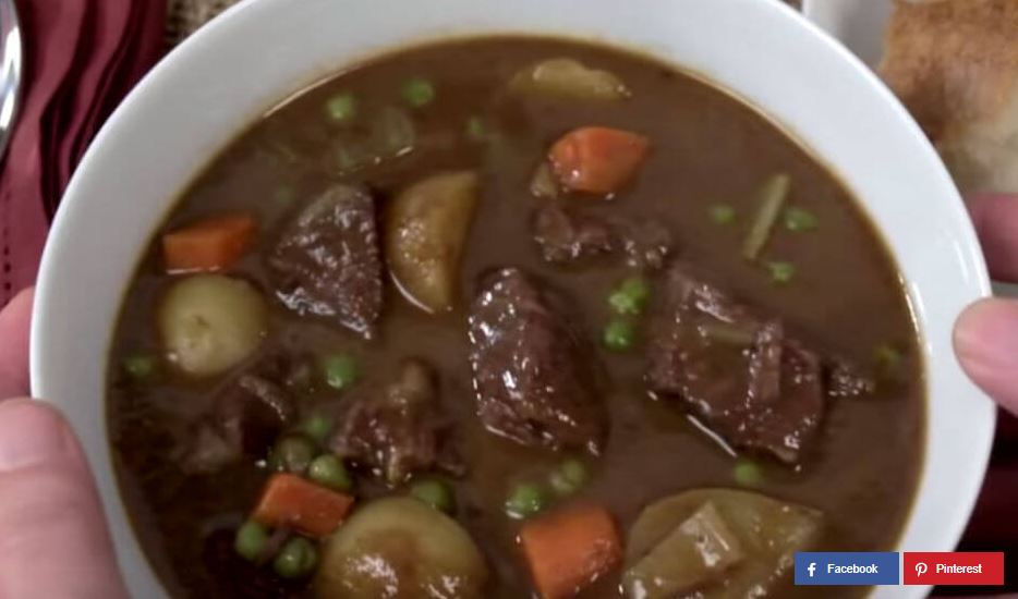 Rezept: schmackhafter Rindfleisch-Eintopf.