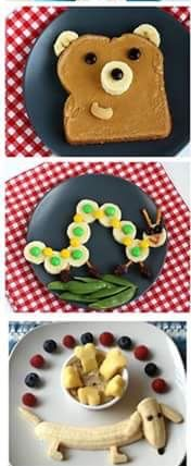 Fruehstuecks variationen Food Art